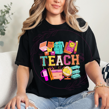Chenille Teach T-Shirt